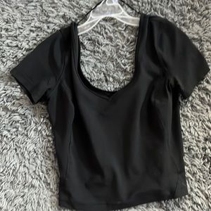 Lulu black tight top